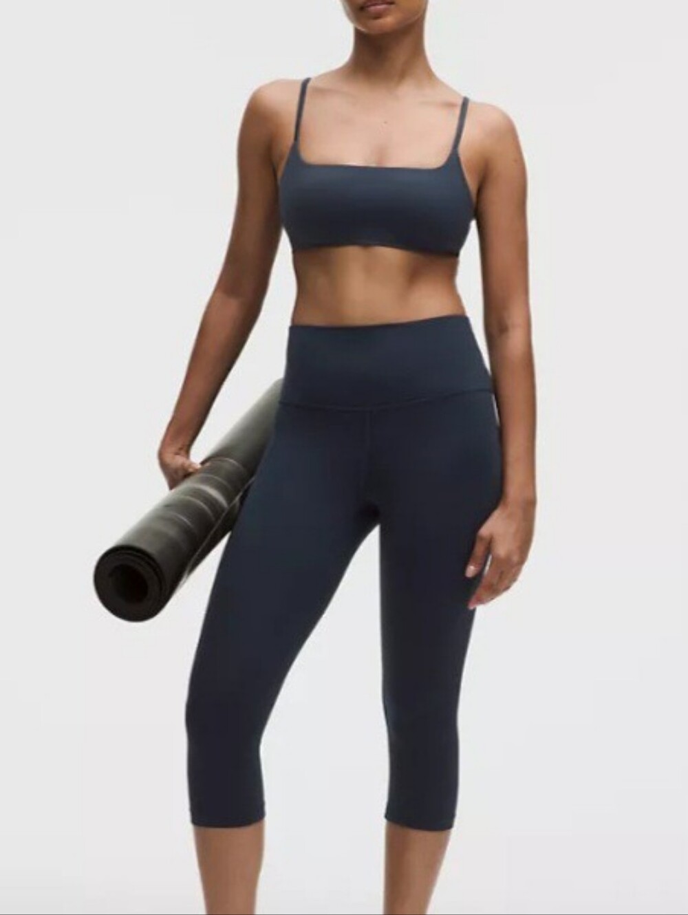 Lululemon Navy High-Waist Capri Leggings